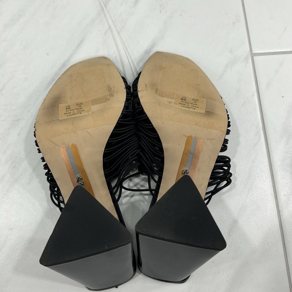 Sam Edelman Black Laurette Block Heel Sandals - Size 8 - Picture 12 of 17
